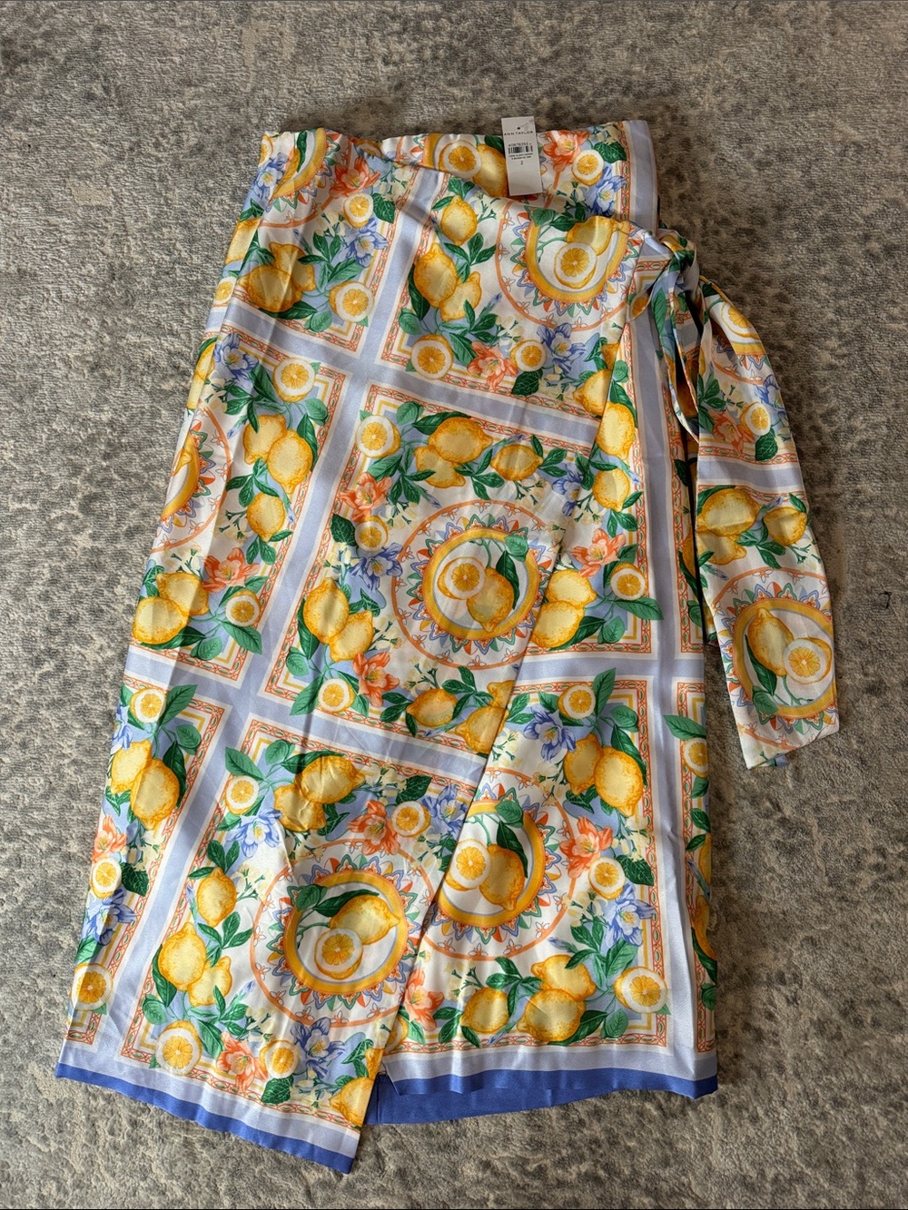 Ann Taylor Lemon Print Wrap